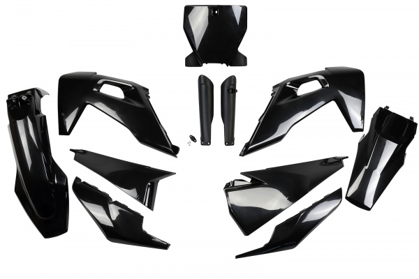 Full Plastic Kit black for Husqvarna TC 250 - TC 125 - FC 250 - FC 350 - FC 450 - TX 125 - TX 250 - TX 300 Full Plastic Kit black for Husqvarna TC 250 - TC 125 - FC 250 - FC 350 - FC 450 - TX 125 - TX 250 - TX 300